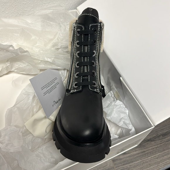 3.1 Phillip Lim Kate shearling-trimmed ankle boots - Picture 4 of 6